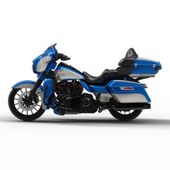 HR3 Electric Blue / Silver Fortune Complete Body Fairing Kit For Harley Ultra Limited FLHTK 14-23