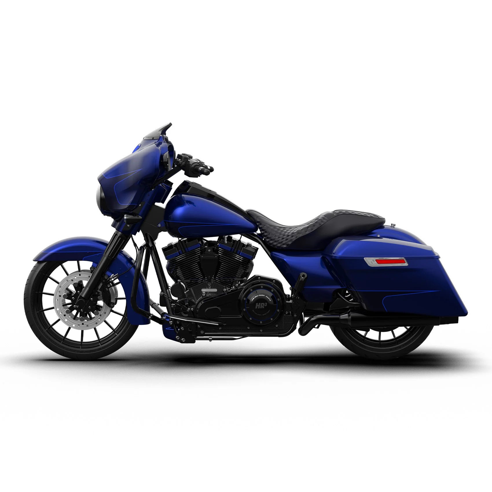 HR3 Zephyr Blue / Black Sunglo Complete Body Fairing Kit For Harley Street Glide Special FLHXS 14-23