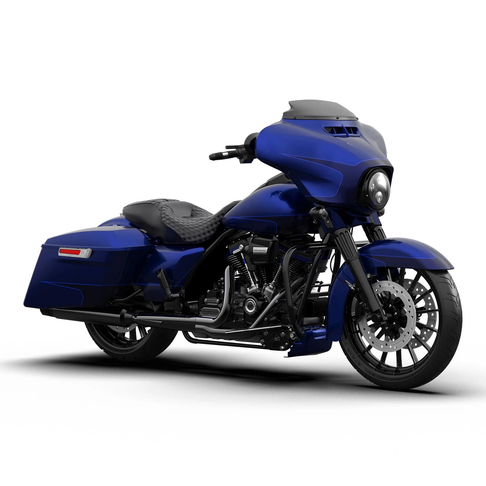 HR3 Zephyr Blue / Black Sunglo Complete Body Fairing Kit For Harley Street Glide Special FLHXS 14-23