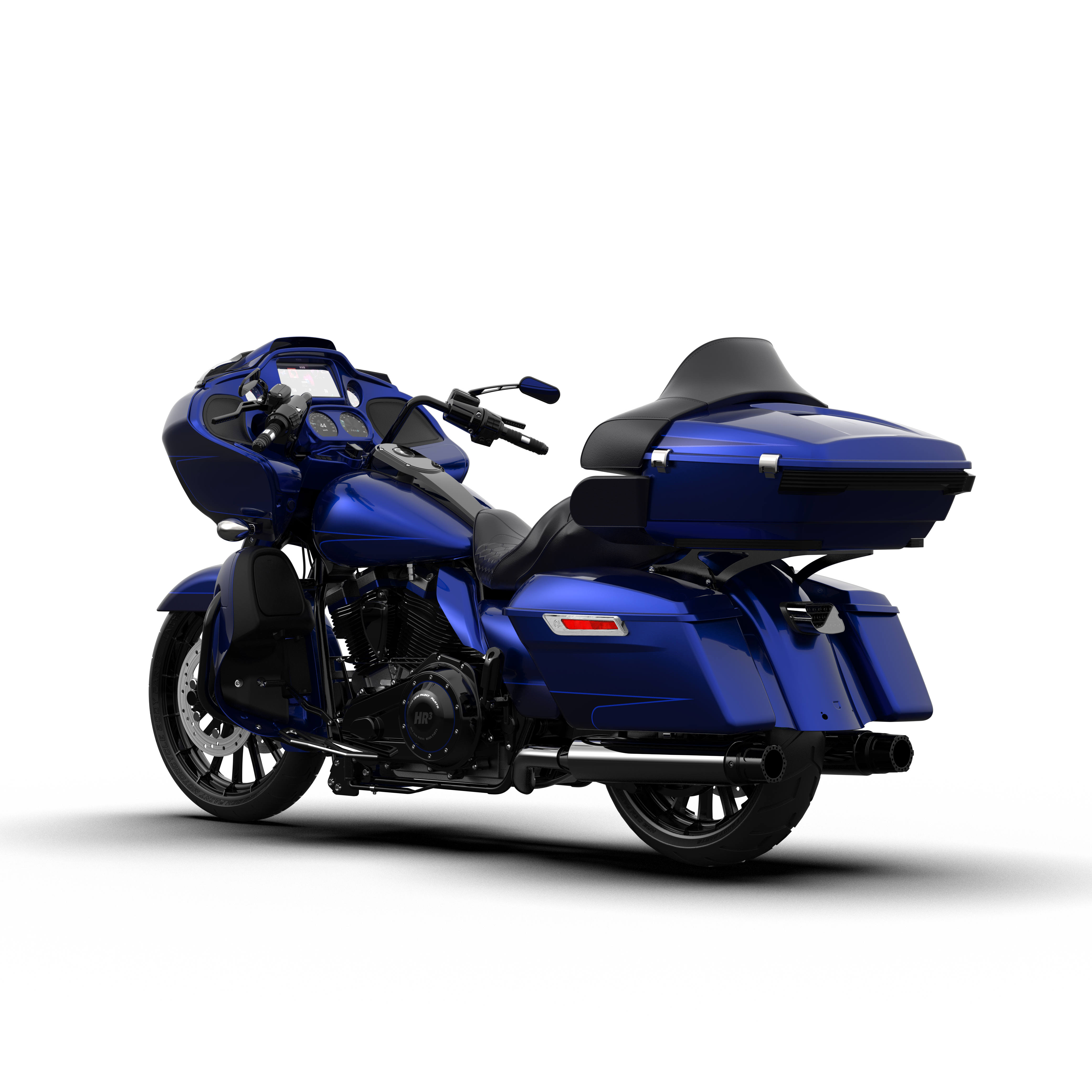 HR3 Zephyr Blue / Black Sunglo Complete Body Fairing Kit For Harley Road Glide Limited FLTRK 15-23