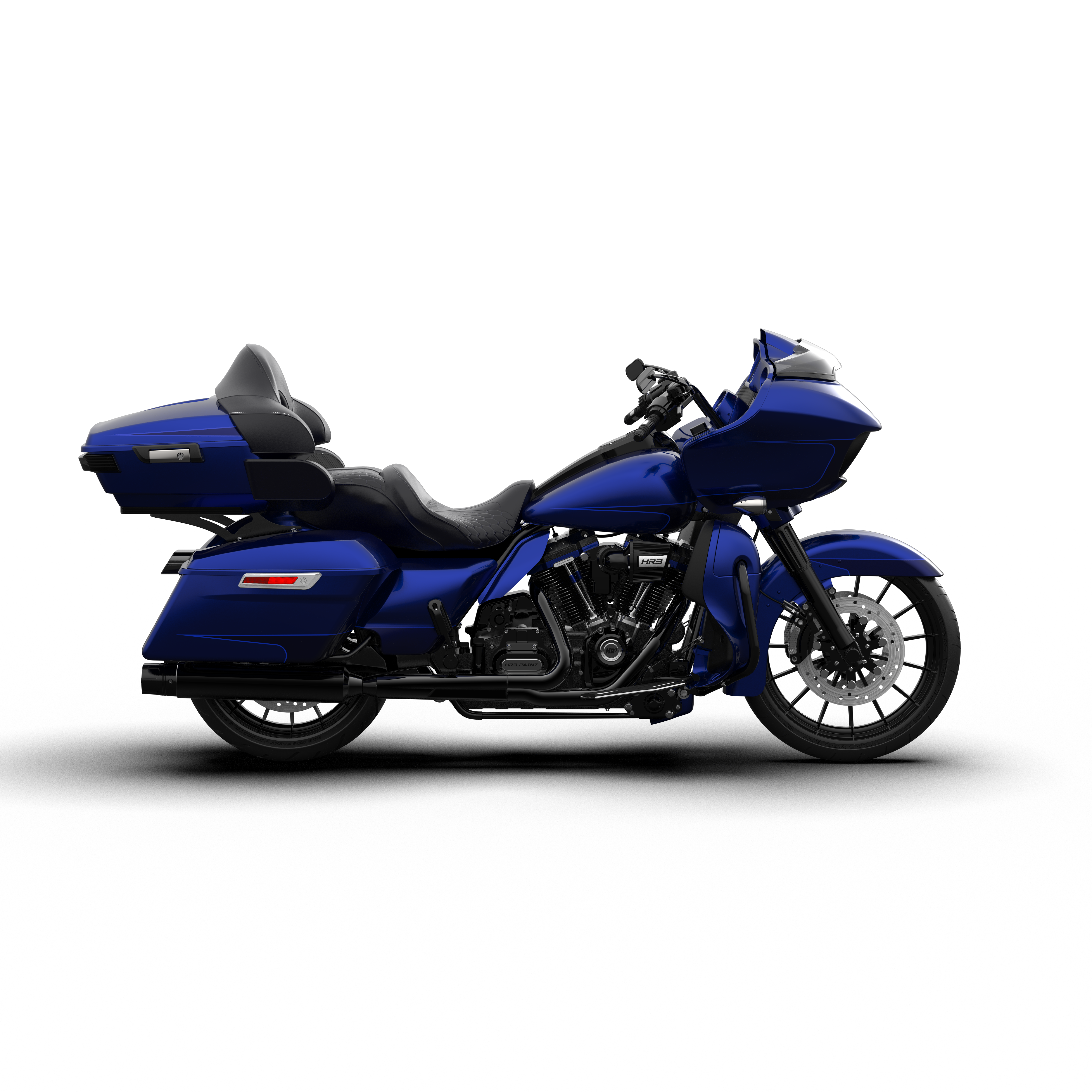 HR3 Zephyr Blue / Black Sunglo Complete Body Fairing Kit For Harley Road Glide Limited FLTRK 15-23