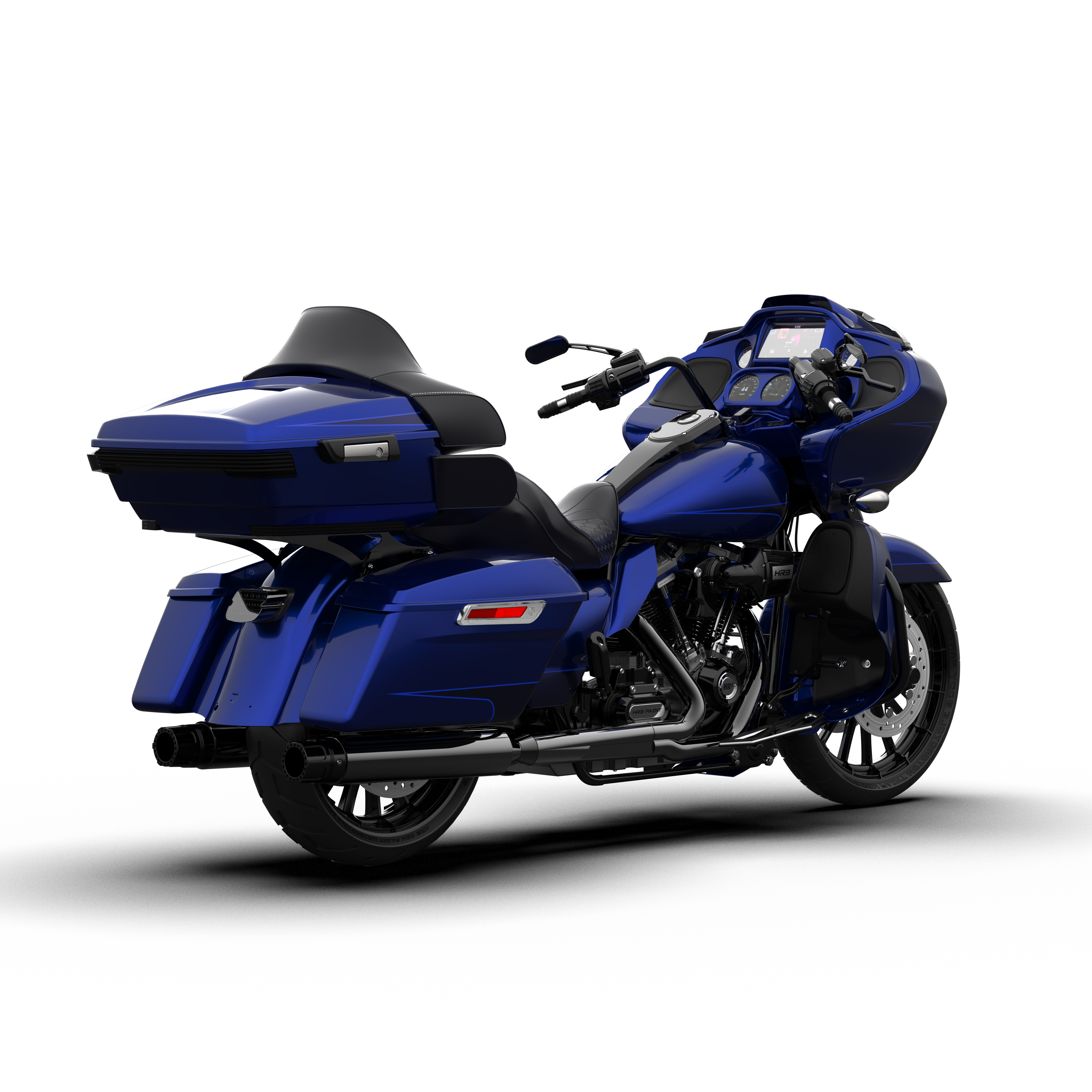 HR3 Zephyr Blue / Black Sunglo Complete Body Fairing Kit For Harley Road Glide Limited FLTRK 15-23
