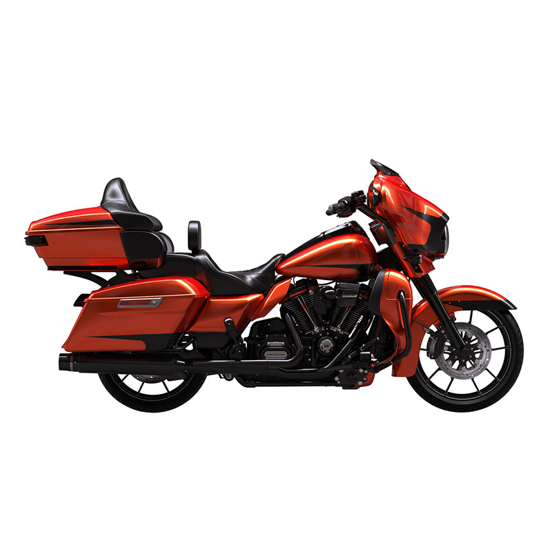 HR3 Scorched Orange / Black Denim Complete Body Fairing Kit For Harley Ultra Limited FLHTK 14-23