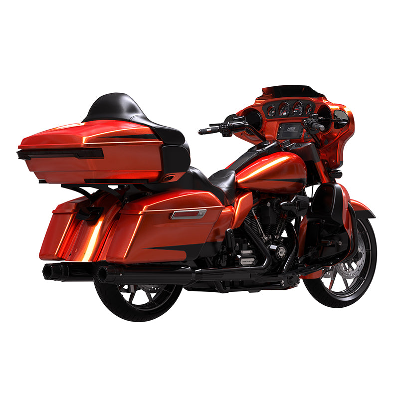 HR3 Scorched Orange / Black Denim Complete Body Fairing Kit For Harley Ultra Limited FLHTK 14-23