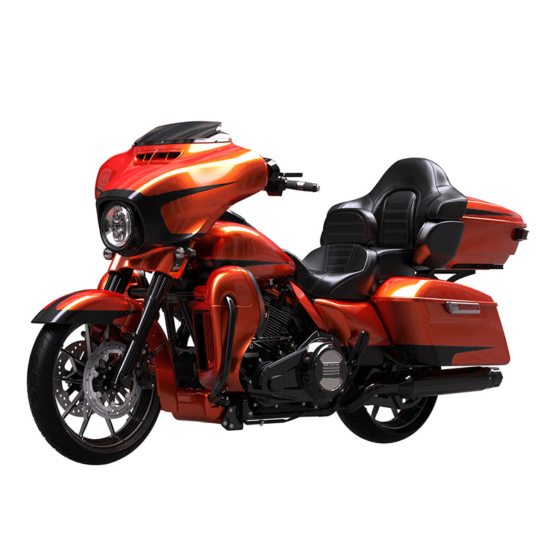 HR3 Scorched Orange / Black Denim Complete Body Fairing Kit For Harley Ultra Limited FLHTK 14-23