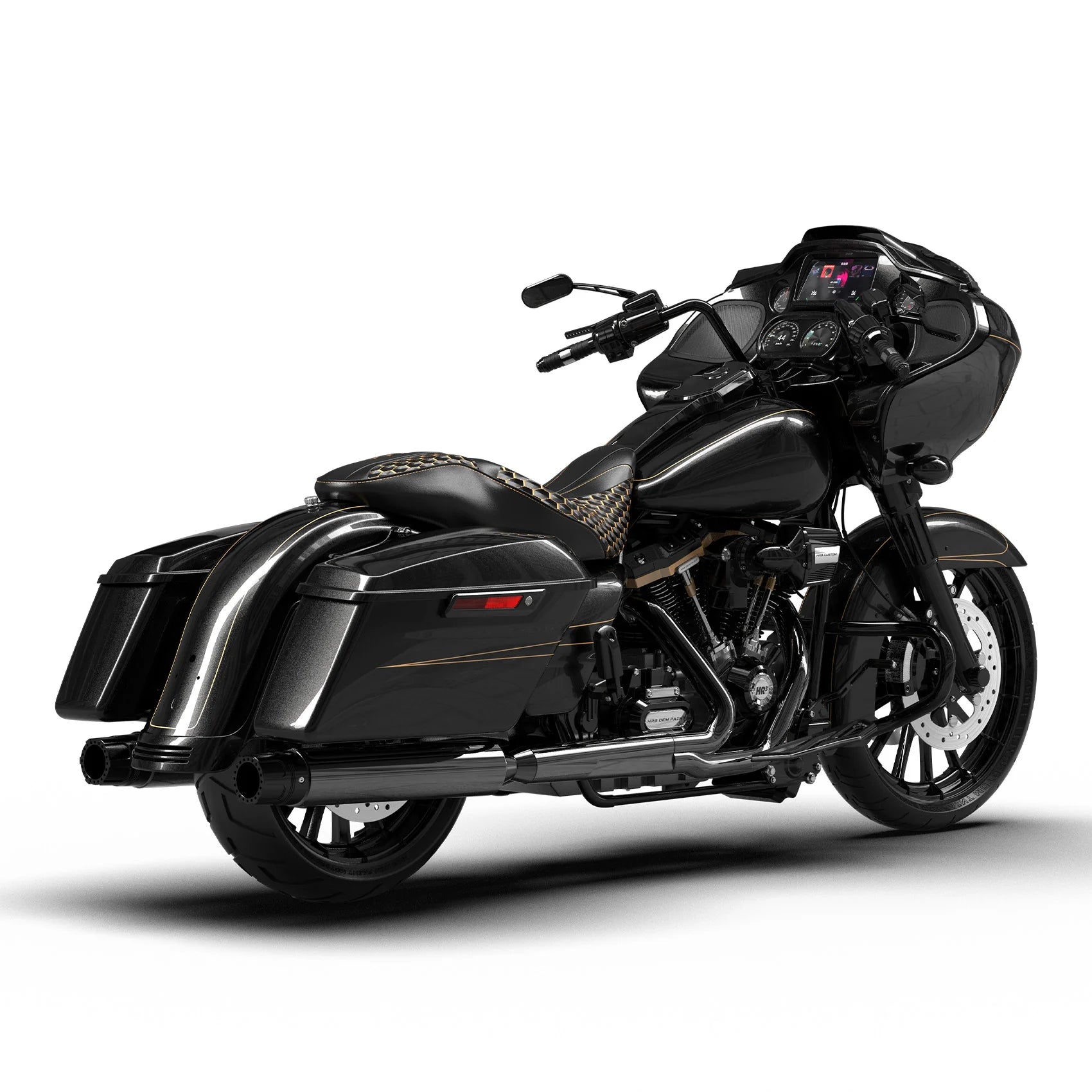 HR3 Black Quartz 2016RGS Complete Body Fairing Kit For Harley Road Glide Special FLTRXS 15-23