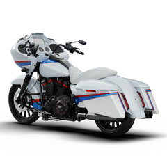 HR3 White Flake Fade Complete Body Fairing Kit For Harley CVO Road Glide FLTRXSE 15-23