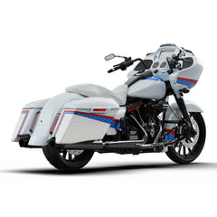 HR3 White Flake Fade Complete Body Fairing Kit For Harley CVO Road Glide FLTRXSE 15-23