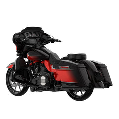 HR3 Sunset Orange / Sunset Black Fade Complete Body Fairing Kit For Harley Street Glide Special FLHXS 14-23