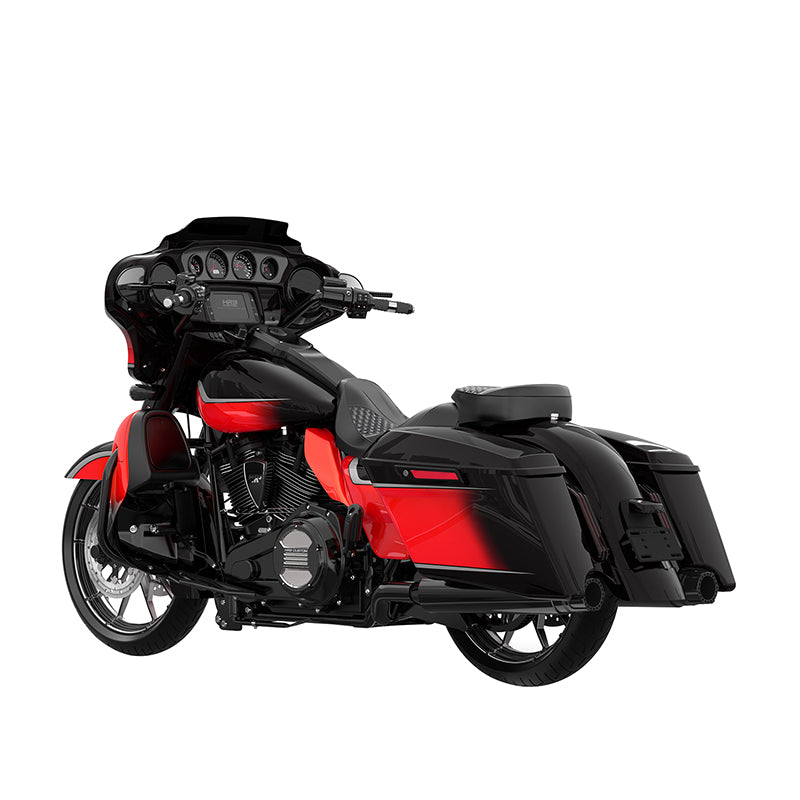 HR3 Sunset Orange / Sunset Black Fade Complete Body Fairing Kit For Harley CVO Street Glide FLHXSE 14-23