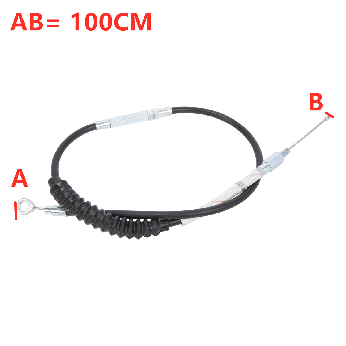 Custom Chrome 100CM Black Vinyl 39.3"Clutch Cable Fit For Harley Sportster Iron 883 1200 11-15