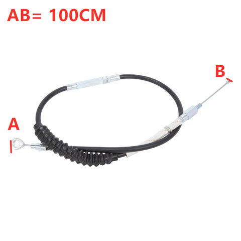 Custom Chrome 100CM Black Vinyl 39.3"Clutch Cable Fit For Harley Sportster Iron 883 1200 11-15