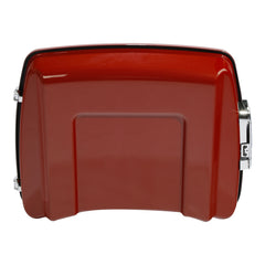 HR3 Pearl Red & Dark Alloy 5.5" Razor Style TTouring Trunk Luggage For 14-24 Touring