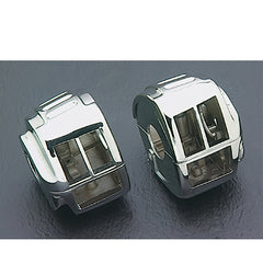 Custom Chrome Switch Housings Chrome Fit For Harley Big Twin Sportster XL 883 1200 82-95