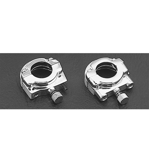 Custom Chrome Single Cable Throttle Clamp Fit For Harley Models 73-80 Custom with 1" Throttle