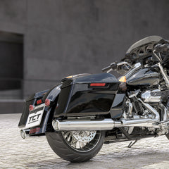 Custom Chrome Vivid Black Hard Saddlebags Fit For Harley Touring road glide road king '14-'23