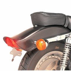 Custom Chrome Primed Custom Steel Rear Fender+Taillight Kits For Harley Fat Bob FXR 1982-1994