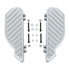 Tour Ease Chrome CNC Rider Floorboards Footboard Fit For Harley Touring 1986+Softail 86-17