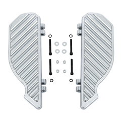 Tour Ease Chrome CNC Rider Floorboards Footboard Fit For Harley Touring 1986+Softail 86-17