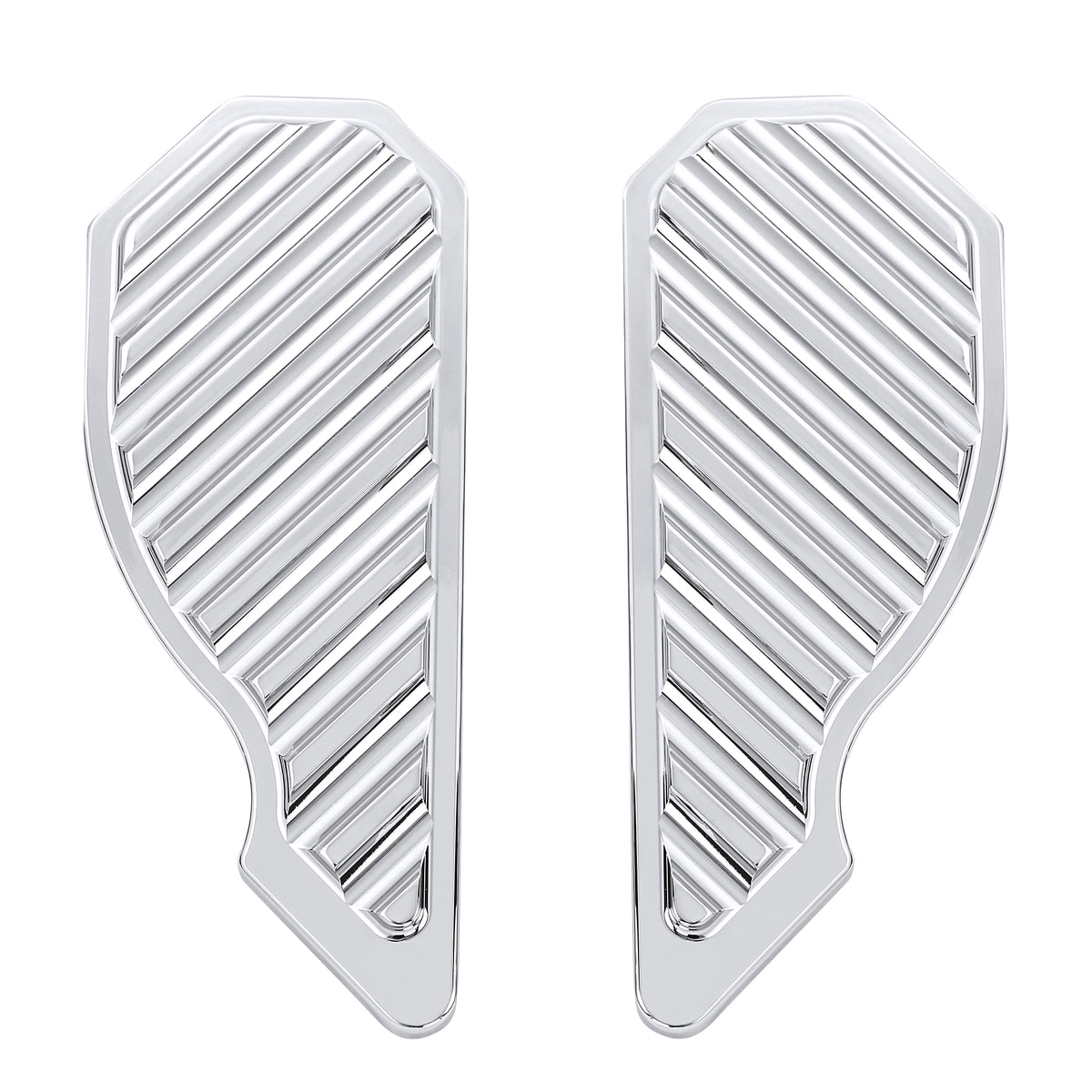 Tour Ease Chrome CNC Passenger Floorboards Footboards Fit For Harley Touring Softail 86-17