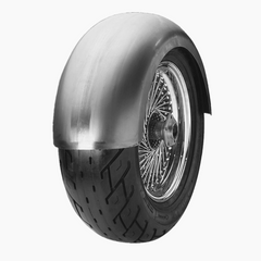 Santee 10-1/2" Ultra-Wide Custom Rear Fender Raw Steel Undrilled Fit For Rigid Frame