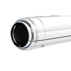 Santee Dual Exhaust Mufflers Pipes Straight Slip On Fit For Harley Touring 95-16 Chrome