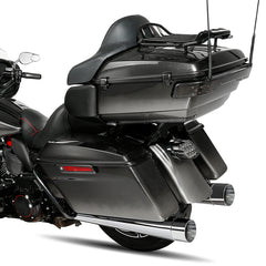 Santee Dual Exhaust Mufflers Pipe 1.75"Inlet Slip On Fit For Harley Touring 95-16 Black Chrome
