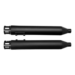 Santee Dual Exhaust Muffler Pipes 1.75"Inlet Slip On Fit For Harley Touring 95-16 Black
