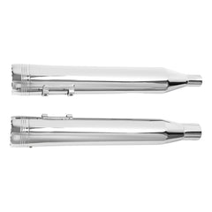Santee Slip On Mufflers Exhaust Pipes Dual Fit For 2017+ Harley Davidson Touring Chrome