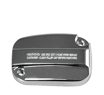 Custom Chrome Chrome Clutch Master Cylinder Front Brake Cover M/Cyl Cap Fit For Harley 2008-Up Touring