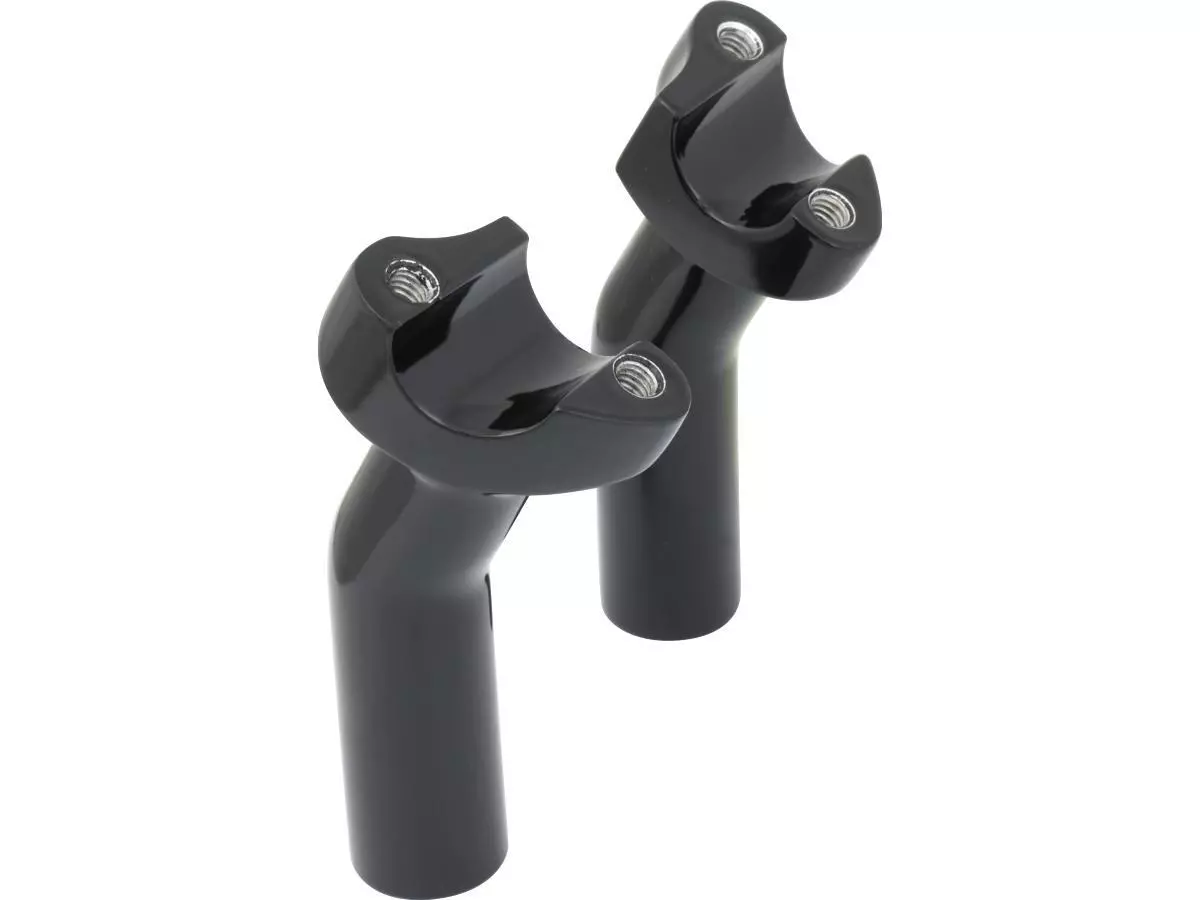Custom Dynamics Easy Risers Custom Chrome HardDrive Forged 4.5 - pullback Handlebar Risers 3-1/2