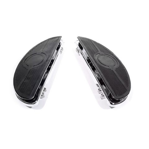 Jammer Black Replacement Pads For Oval Floorboards For Harley 40-84