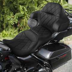 C.C. RIDER King Passenger Backrest King Touring Pack Trunk Backrest For Touring Road Glide Electra Glide Street Glide Road King, 2014-2025