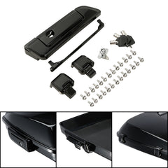 HR3 Black Pack Trunk Latch Hinges Fit For Harley Tour Pak Touring FLHT FLHTCU 14-23