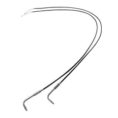 Custom Chrome 170cm Black Vinyl Throttle+Idle Cables Fit For Harley Sportster XL883 1200 02-14
