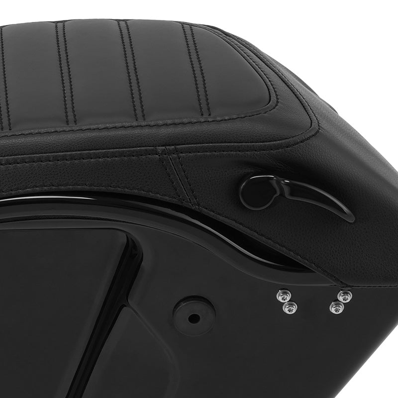 C.C. RIDER Saddlebag Lid Covers Black Stitching Protect Saddlebags For Harley Touring CVO Street Glide CVO Road Glide 2023-2025