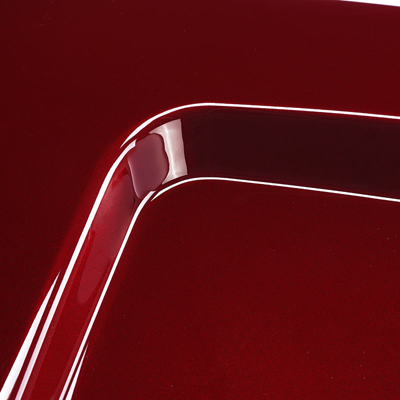 HR3 Mysterious Red Sunglo 10.7" Chopped Style Touring Trunk Luggage For 14-24 Harley Touring