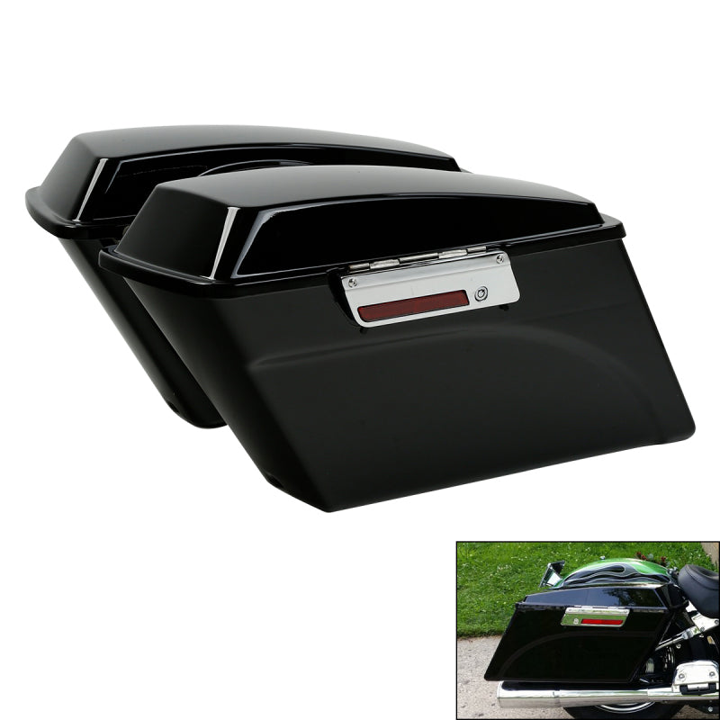 Custom Chrome Painted Hard Saddlebag Trunk & Lid Latch Fit For Harley touirng Electra Road Glide 93-13