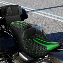 C.C. RIDER Razor Chopped Pack Trunk Backrest Passenger Backrest Pad For Harley Touring CVO Road Glide Electra Glide Road King, 2014-2025