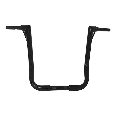 Santee 1-1/2" Fat 18" Rise Handlebar Gloss Black Chrome Fit For Harley Street Road Electra Glide FL