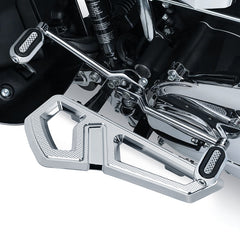 CUSTOM CHROME Empire Front Rider Driver Footboard FloorBoard Fit For Harley Touring Softail