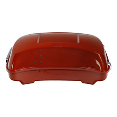 HR3 Pearl Red & Dark Alloy 5.5" Razor Style TTouring Trunk Luggage For 14-24 Touring