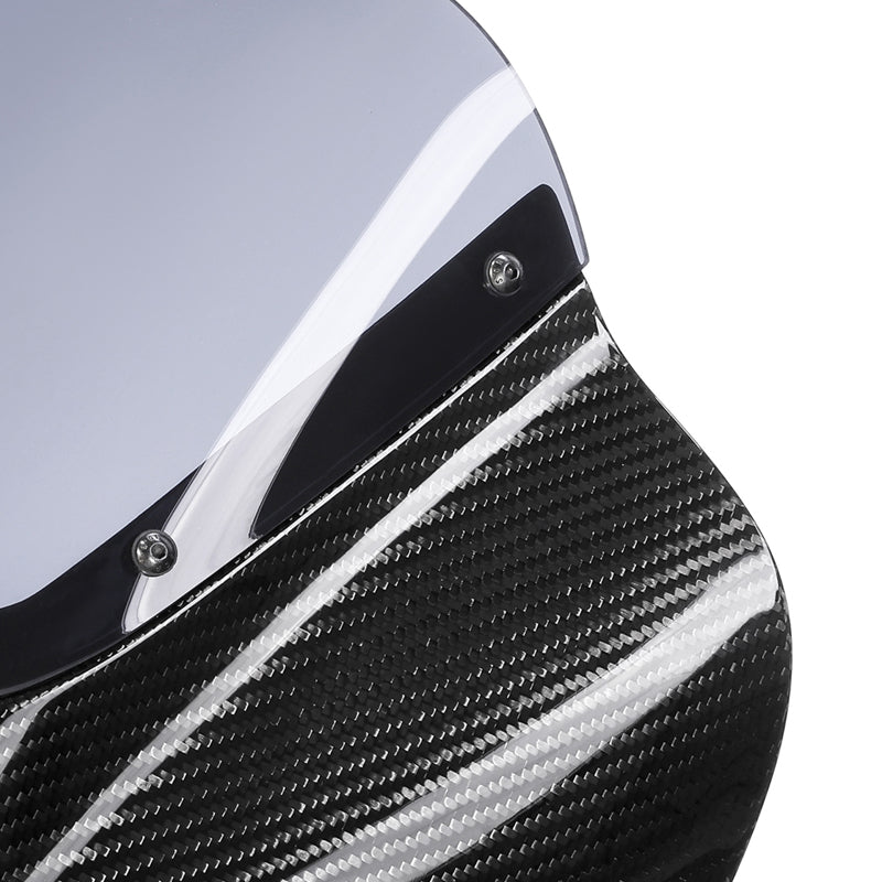 HR3 Carbon Fiber Vivid Black Headlight Fairing & Windshield Fit For Harley Softail FXBB FXLR 2018-later