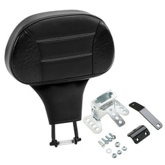 C.C. RIDER Rider Backrest 2 Up Seat Driver Backrest Pad For Harley Touring CVO Street Glide Road Glide Electra Glide Road King, 1988-2025