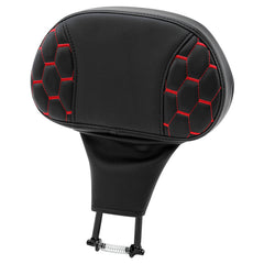 C.C. RIDER Rider Backrest 2 Up Seat Driver Backrest Pad For Harley Touring CVO Street Glide Road Glide Electra Glide Road King, 1988-2025