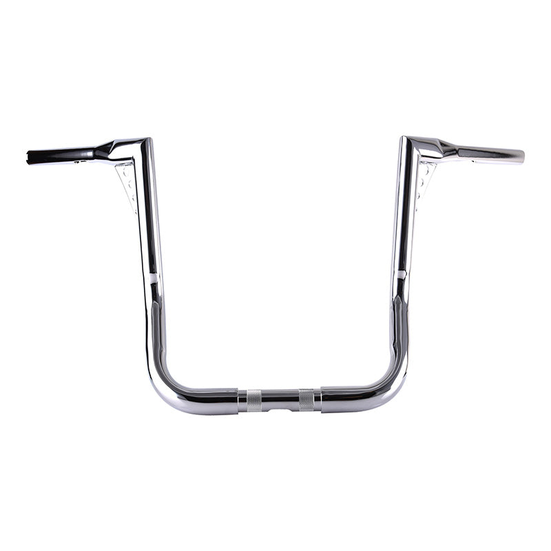 Santee 1-1/2" Fat 18" Rise Handlebar Gloss Black Chrome Fit For Harley Street Road Electra Glide FL