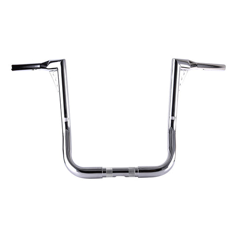 Santee 1-1/2" Fat 18" Rise Handlebar Gloss Black Chrome Fit For Harley Street Road Electra Glide FL