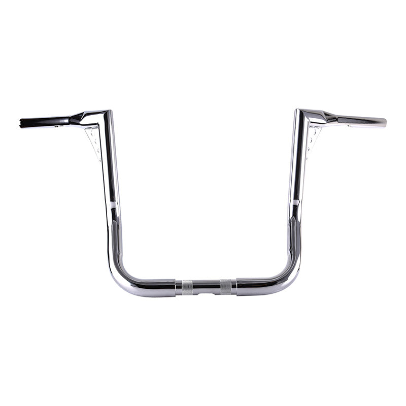 Santee 1-1/2" Fat 16" Rise Handlebar Gloss Black Chrome Fit For Harley Street Electra Glide FL