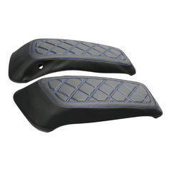C.C. RIDER Saddlebag Lid Covers Lattice Stitching Protect Saddlebags For Harley Touring Street Glide Road Glide 2014-2024