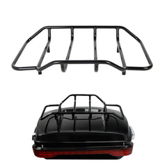 HR3 Chrome Luggage Rack Trunk Rail Top for Harley King/Chopped/Razor Tour Pak Touring
